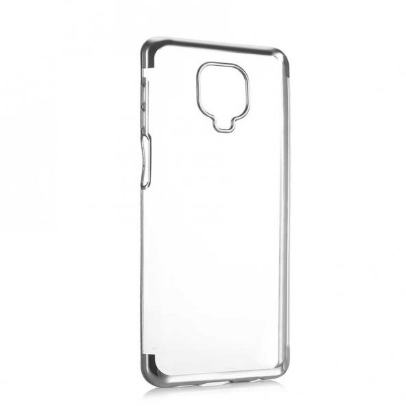 Xiaomi Redmi Note 9S Kılıf  Dört Köşeli Lazer Silikon - 3