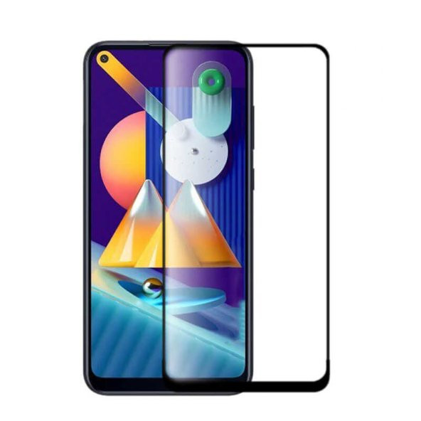 Galaxy M11 Kenarları Kırılmaya Dayanıklı Cam Ekran Koruyucu