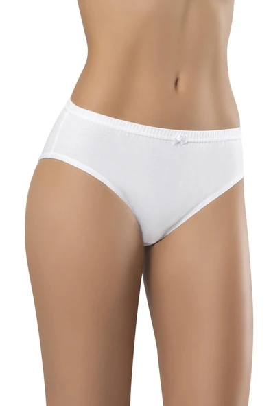 Erdem Kadın Penye Lastikli Bato Külot 2501 - 3 Adet  Beyaz XL - Resim 2
