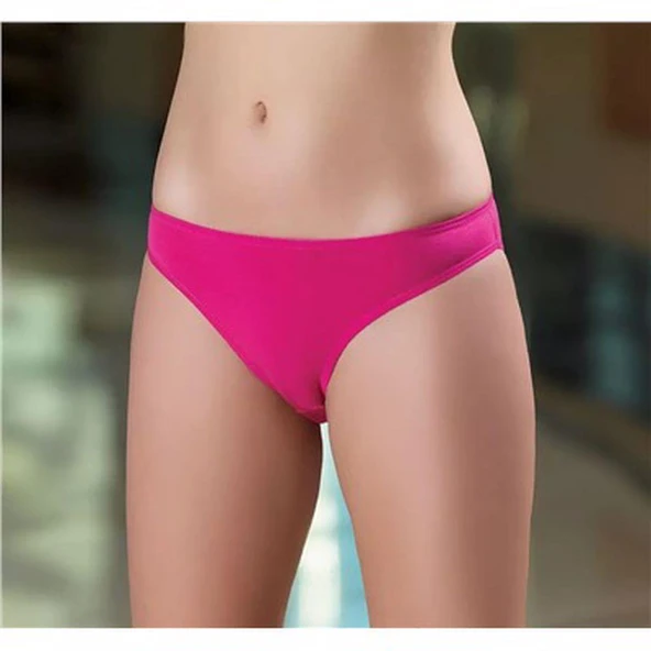 6'Lı Berrak 2056 Kadın Likralı Slip Külot  Siyah S - Resim 5