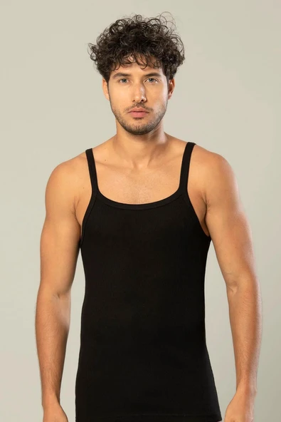 Erdem Erkek İnce Askılı Kaşkorse Atlet 1117 - 6 Adet  XL Gri - Resim 10