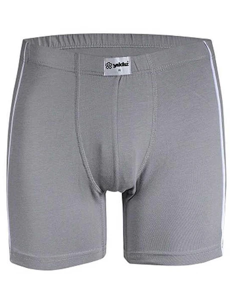 YILDIZ 105-106-107-108 Erkek Modal Biyeli Boxer - 1 Adet  Beyaz L - Resim 3