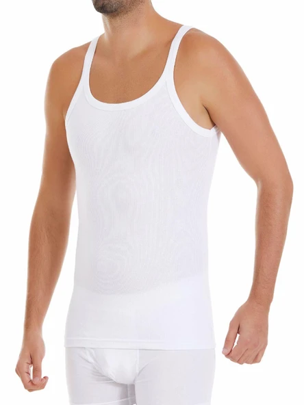 Yıldız Erkek Likralı Kaşkorse Bady Atlet - 3 Adet  Siyah S - Resim 4