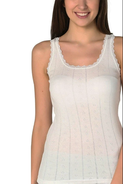 Berrak Kadın Geniş Askılı Atlet 8049 - 6 Adet  2XL GRİMELANJ - Resim 10