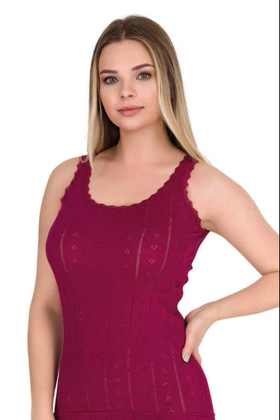 Berrak Kadın Geniş Askılı Atlet 8049 - 6 Adet  3XL GRİMELANJ - Resim 9