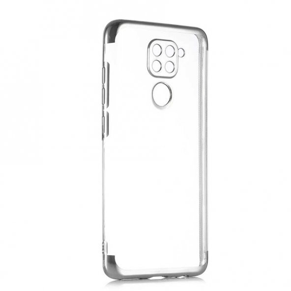 Xiaomi Redmi Note 9 Kılıf  Dört Köşeli Lazer Silikon - 5
