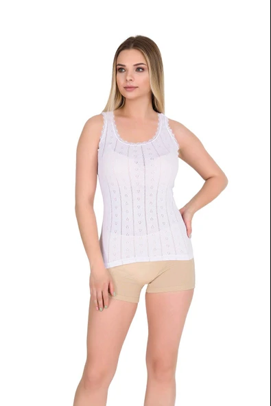 Berrak Kadın Geniş Askılı Atlet 8049 - 6 Adet  3XL GRİMELANJ - Resim 3