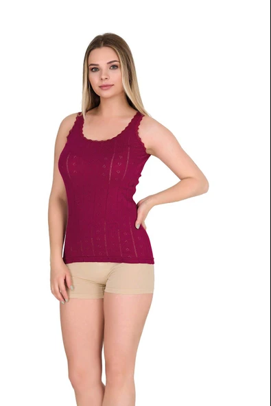 Berrak Kadın Geniş Askılı Atlet 8049 - 6 Adet  2XL GRİMELANJ - Resim 8