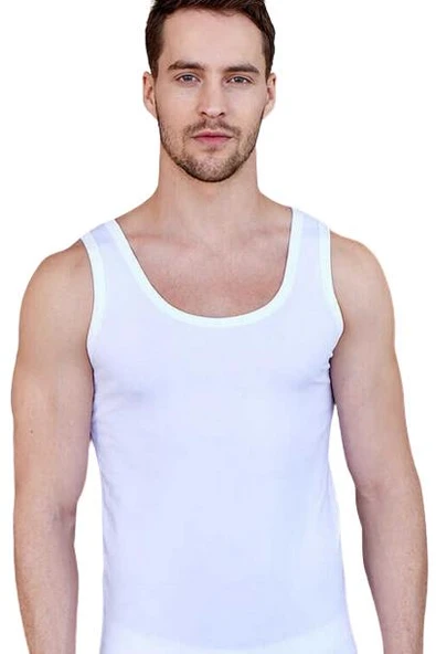 Berrak Erkek Likralı Süprem Atlet 6'Lı  Paket - 1030  XL Gri - Resim 2