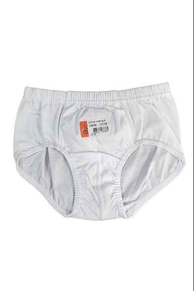 İlke Erkek Çocuk Slip Külot 305 - 6 Adet  Beyaz 3-5 Yaş - Resim 4