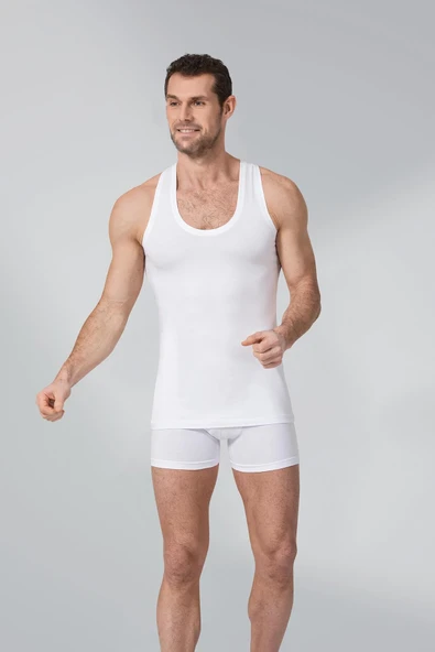 Namaldı Erkek Likralı Rambo Atlet 6'Lı Paket - 183  XL Gri ürün görseli