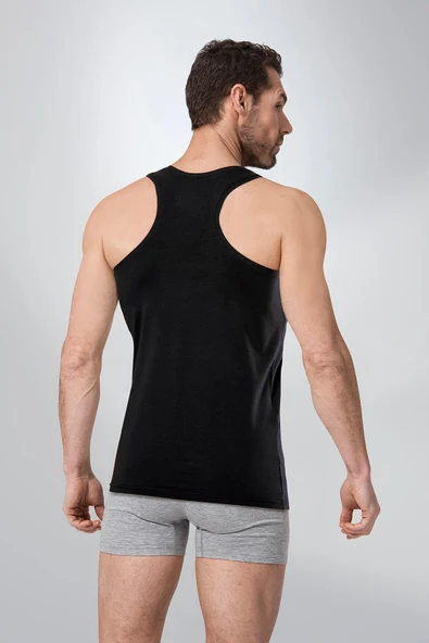 Namaldı Erkek Likralı Rambo Atlet 6'Lı Paket - 183  Beyaz XL - Resim 5