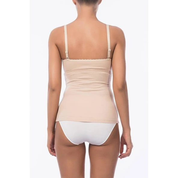 NBB 3050 %100 PAMUKLU EMZİRME ATLETİ  Beyaz 100B - Resim 5