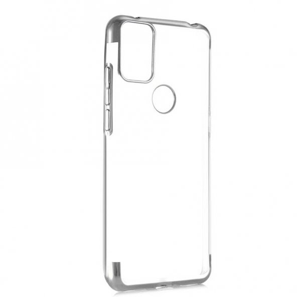 Alcatel 3X 2020 Kılıf  Dört Köşeli Lazer Silikon - 3