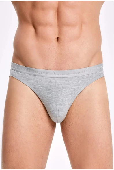 İlke Erkek Sport Likralı Slip Külot 1210 - 3 Adet  Siyah 2XL - Resim 4