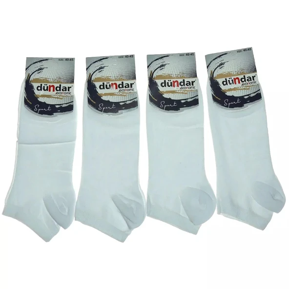 Dündar Erkek Ekonomik Likralı Patik Çorap 0102 - 6 Adet  Karışık Renk 40-45 - Resim 4