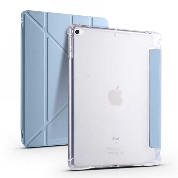Apple iPad 9.7 2018 Kılıf  Tri Folding Smart With Pen Standlı Kılıf