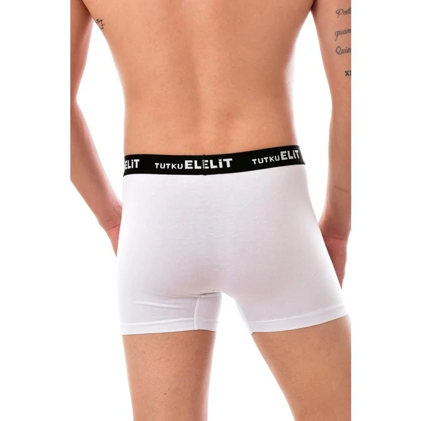 6'Lı TUTKU ELİT Modal Elastan Spor Boxer  Füme S - Resim 4