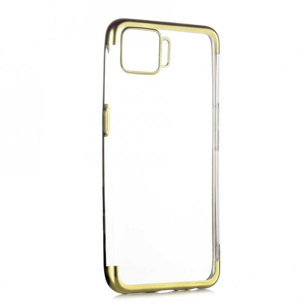Oppo A73 Kılıf  Dört Köşeli Lazer Silikon - 2
