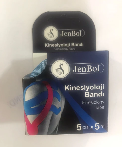 Jenbol Kinesiology Tape Ağrı Bandı 5 cm x 5 m - Mavi