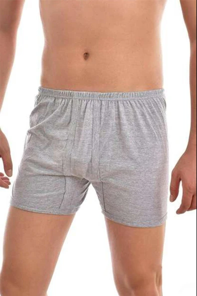 Seher Yıldızı Erkek Renkli Paçalı Boxer Don - 12 Adet  XL Haki - Resim 5