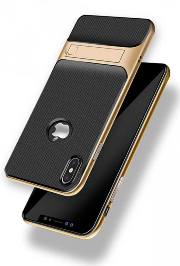 Apple iPhone X Kılıf  Standlı Verus Kapak - 2