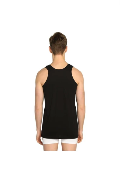 Seher Yıldızı Erkek Askılı Klasik Renkli Atlet - 12 Adet  L Haki - Resim 7