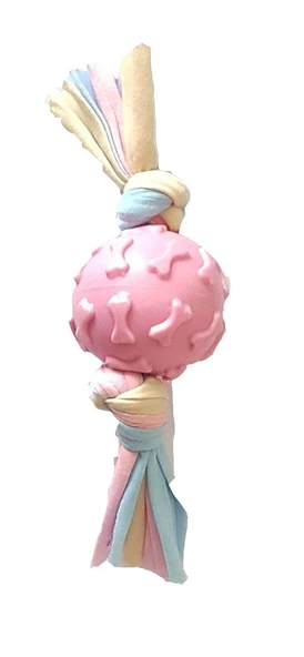 Halat Düğümlü Kauçuk Top Köpek Oyuncak 22 Cm ürün görseli