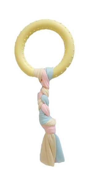 Halat Düğümlü Kauçuk Halka Köpek Oyuncak Large 26 Cm - Resim 2