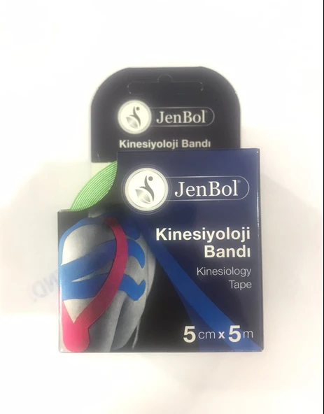 Jenbol Kinesiology Tape Ağrı Bandı 5 cm x 5 m - Yeşil