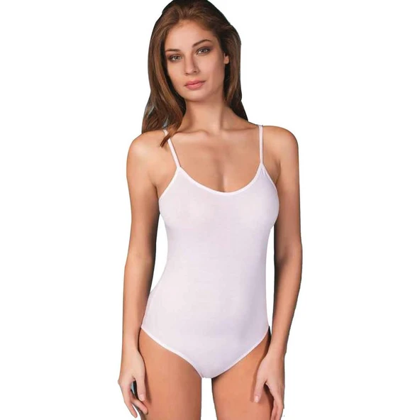 3'Lü Berrak 2081- 2082 Kadın Çıtçıtlı (Kancalı) Body  Siyah M - Resim 2