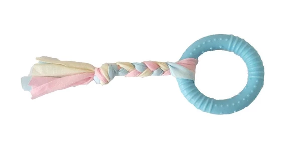 Halat Düğümlü Kauçuk Halka Köpek Oyuncak 23 Cm - 3