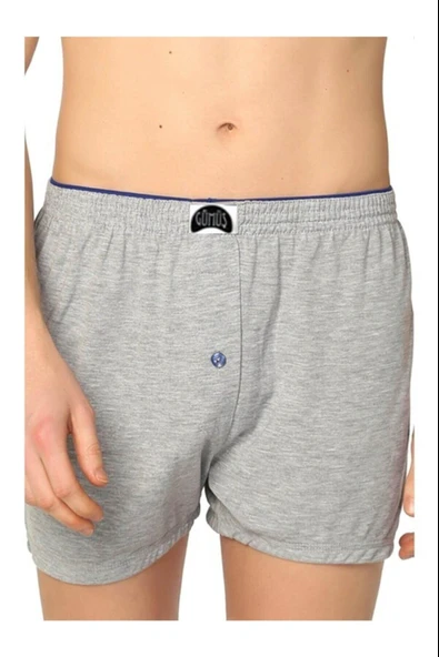 Gümüş Erkek Havlu Bel Pamuklu Boxer 4020 - 6 Adet  L Lacivert - Resim 3