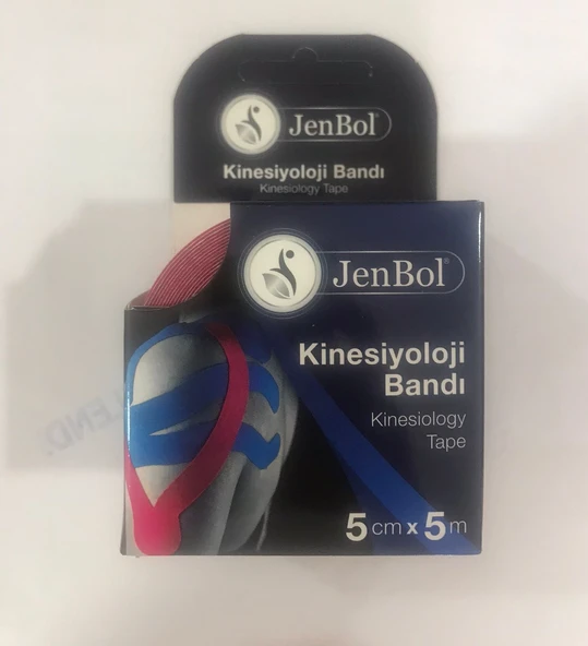 Jenbol Kinesiology Tape Ağrı Bandı 5 cm x 5 m - Kırmızı