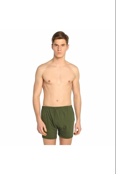 Seher Yıldızı Erkek Renkli Paçalı Boxer Don - 12 Adet  L Saks Mavi - Resim 2