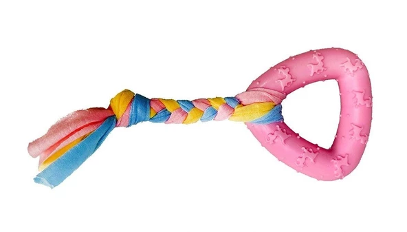 Diş İpli Kauçuk Üçgen  Köpek Oyuncağı 20 Cm - 2