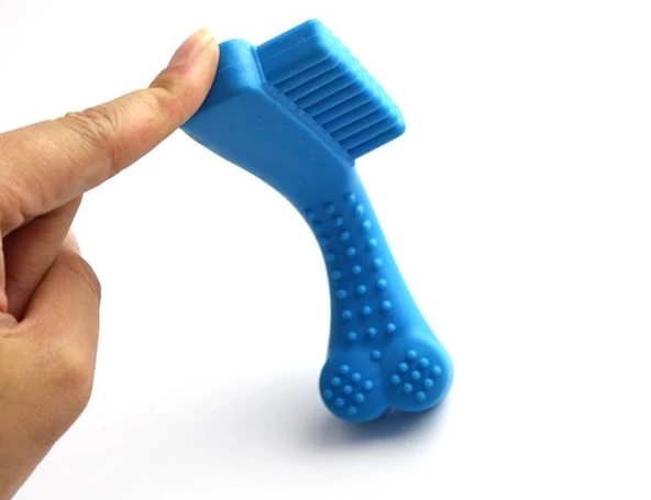 Diş Kaşıyıcı Kauçuk Tarak Şekilli Köpek Oyuncak 14 Cm - Resim 3