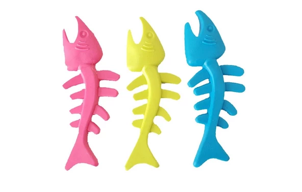 Kauçuk Çiğneme Balık Köpek Oyuncak 12 Cm - 4