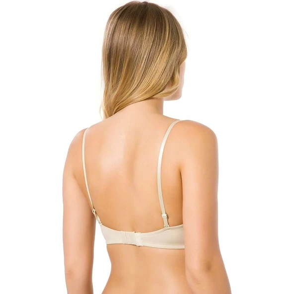 Le Jardin Elita Mikro Destekli Straplez Sütyen 7030  Ekru 75B - Resim 8