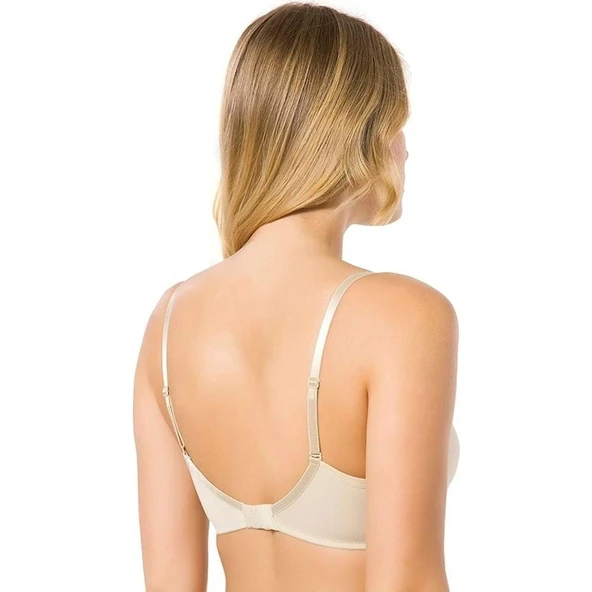 Le Jardin Jasmin Büyük Beden Penye Louse Sütyen 9600  Siyah 100B - Resim 7