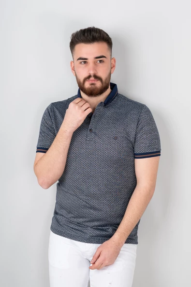 Slimfit Erkek Yakalı T-Shirt - 9