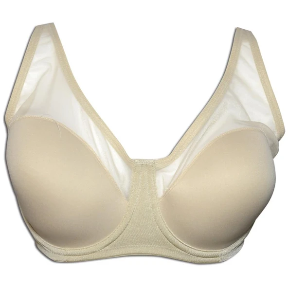 Le Jardin 9200 Tül Kaplı Soft Sütyen Fanette  Siyah 95B - Resim 3