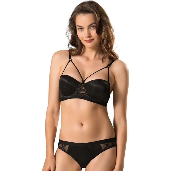 LE JARDİN 5030 CASSİE BRA SÜTYEN TAKIM  Lacivert 90B - Resim 3