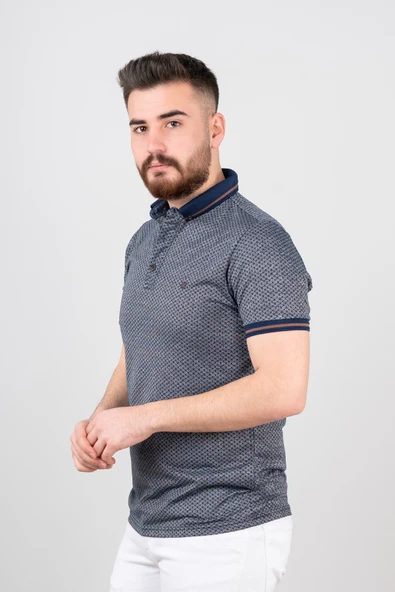 Slimfit Erkek Yakalı T-Shirt - 10