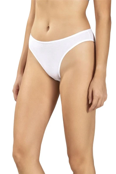 Jiber Kadın Pamuklu Likralı Bikini Külot 655 - 12 Adet  Siyah S - Resim 5