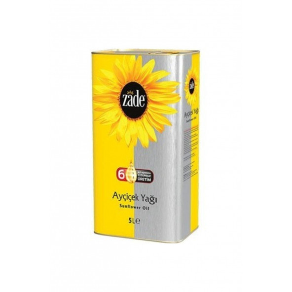 Zade Ayçiçek Yağı Teneke 5 Lt - 1