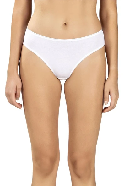 Jiber Kadın Pamuklu Likralı Bikini Külot 655 - 12 Adet  Siyah S - Resim 7