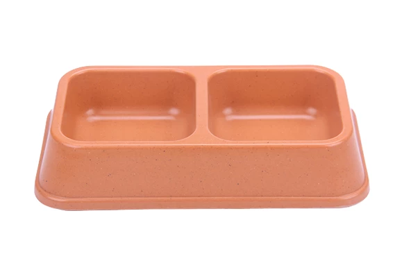 Bamboo İkili Mama ve Su Kabı BO-3027Z-2 (670 ML x 2) Turuncu