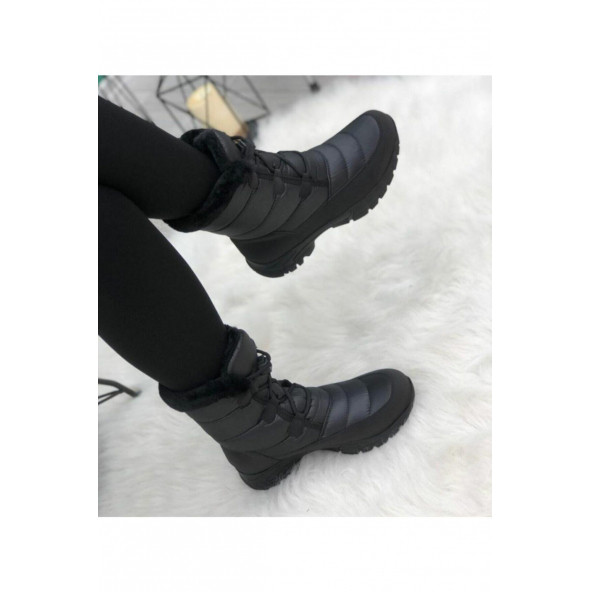 khiones Kadın Siyah Kar Botu - 3