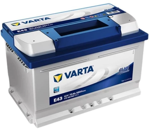 Varta Blue Dynamic E43 Alçak 12 V 72 Ah 680 CCA Akü